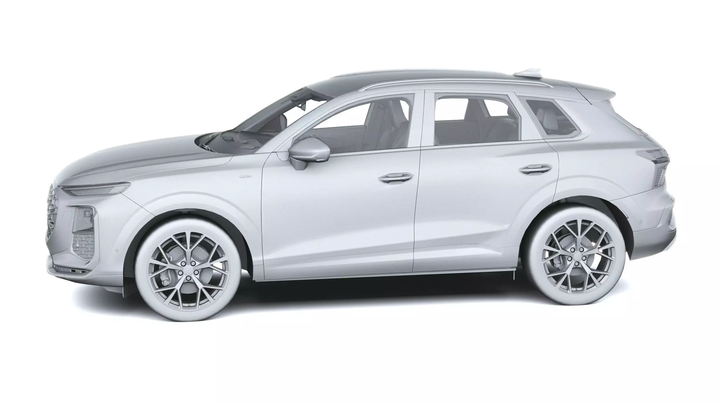 Audi Q3 S-Line 2026 with interior Low-poly 3D model_22