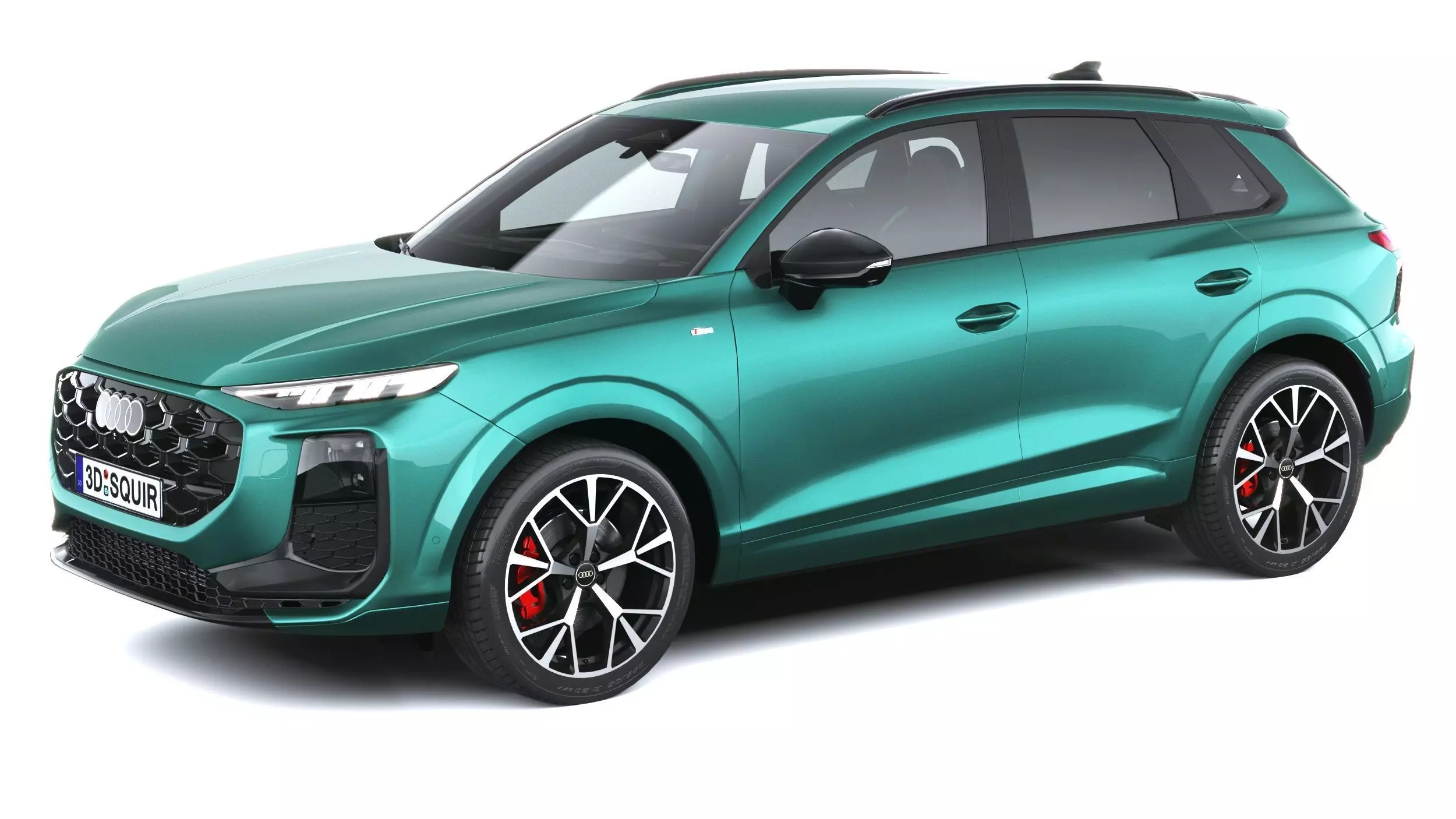 Audi Q3 S-Line 2026 with interior Low-poly 3D model_0