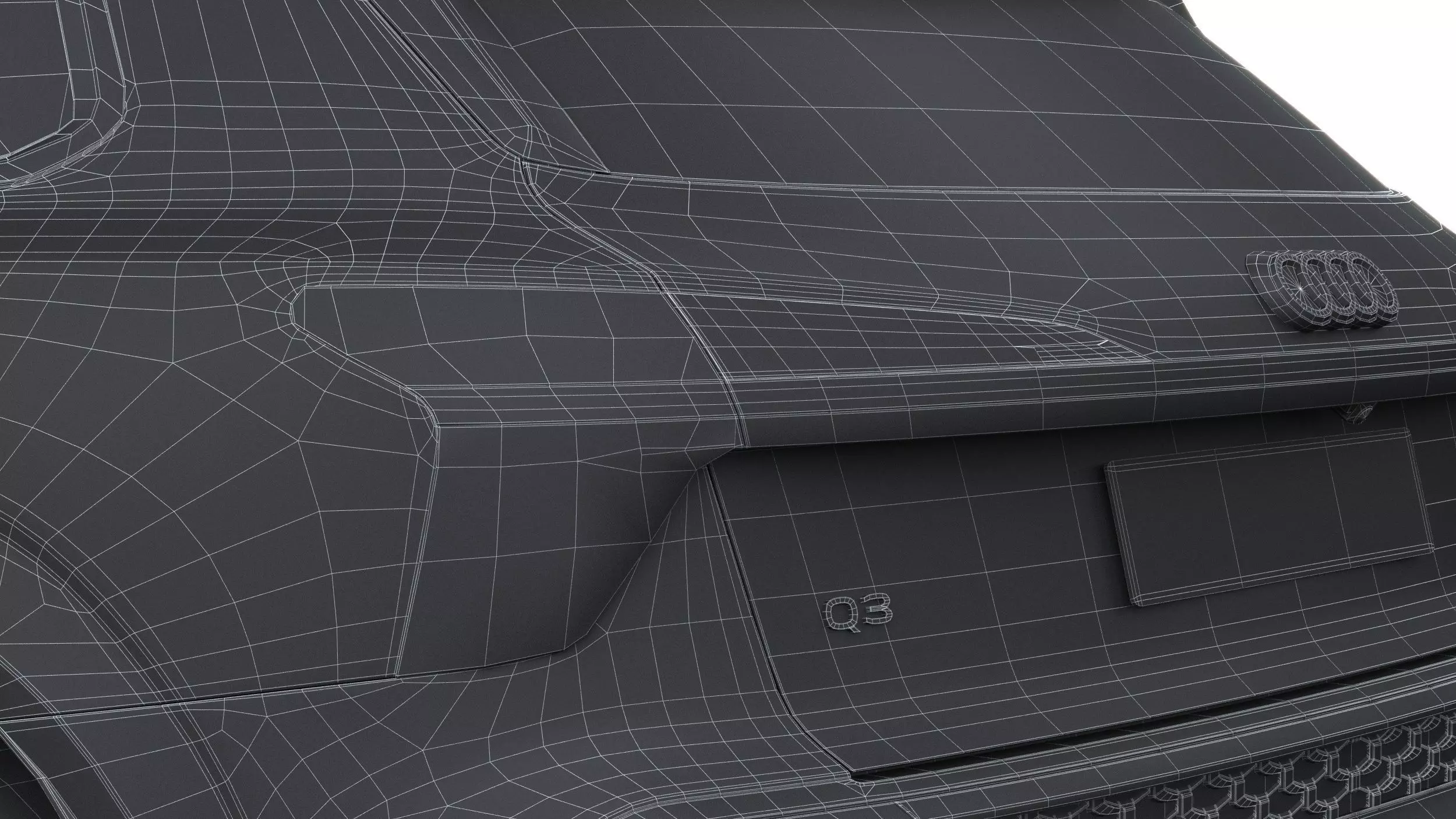 Audi Q3 S-Line 2026 with interior Low-poly 3D model_43