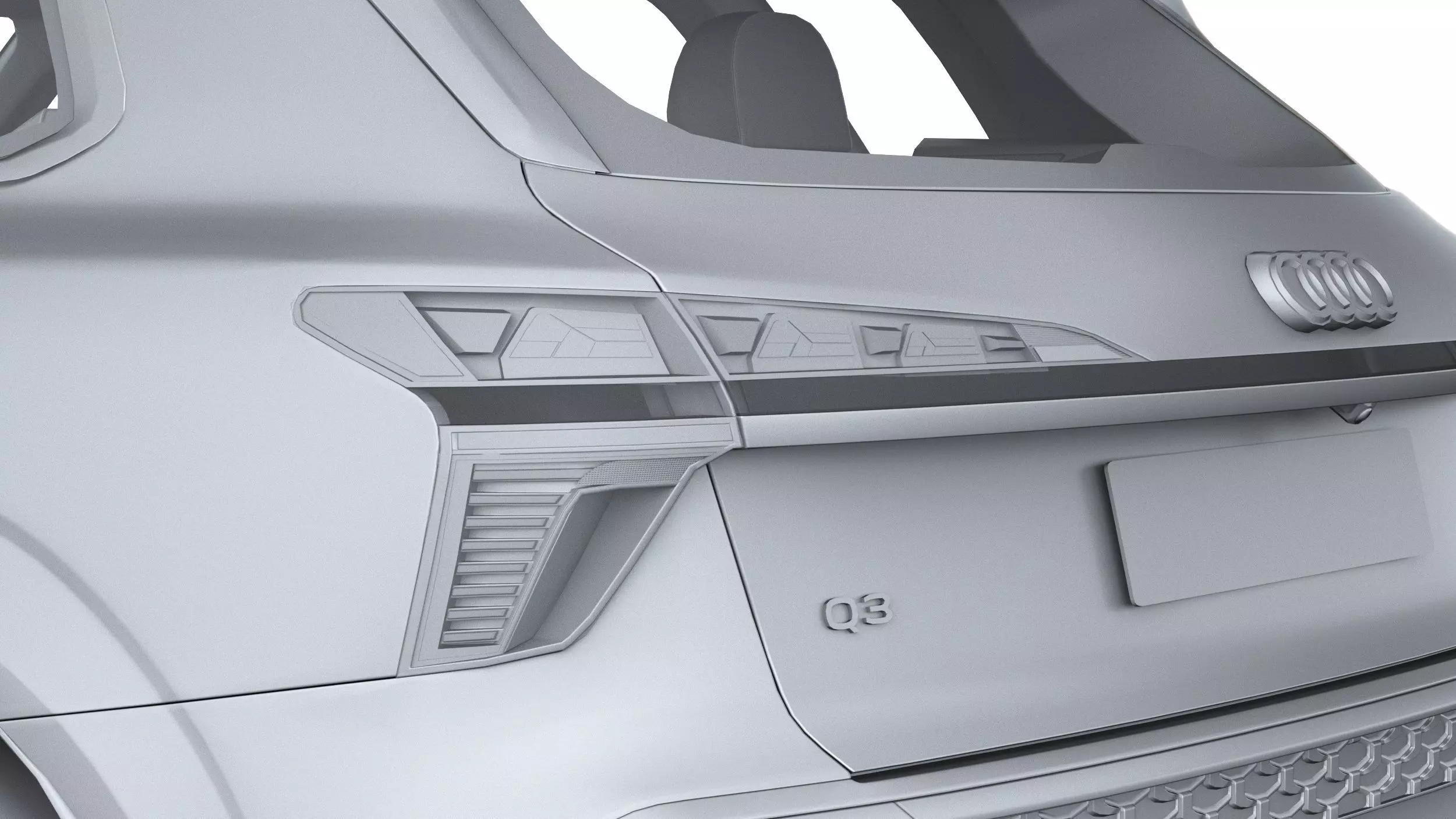 Audi Q3 S-Line 2026 with interior Low-poly 3D model_24