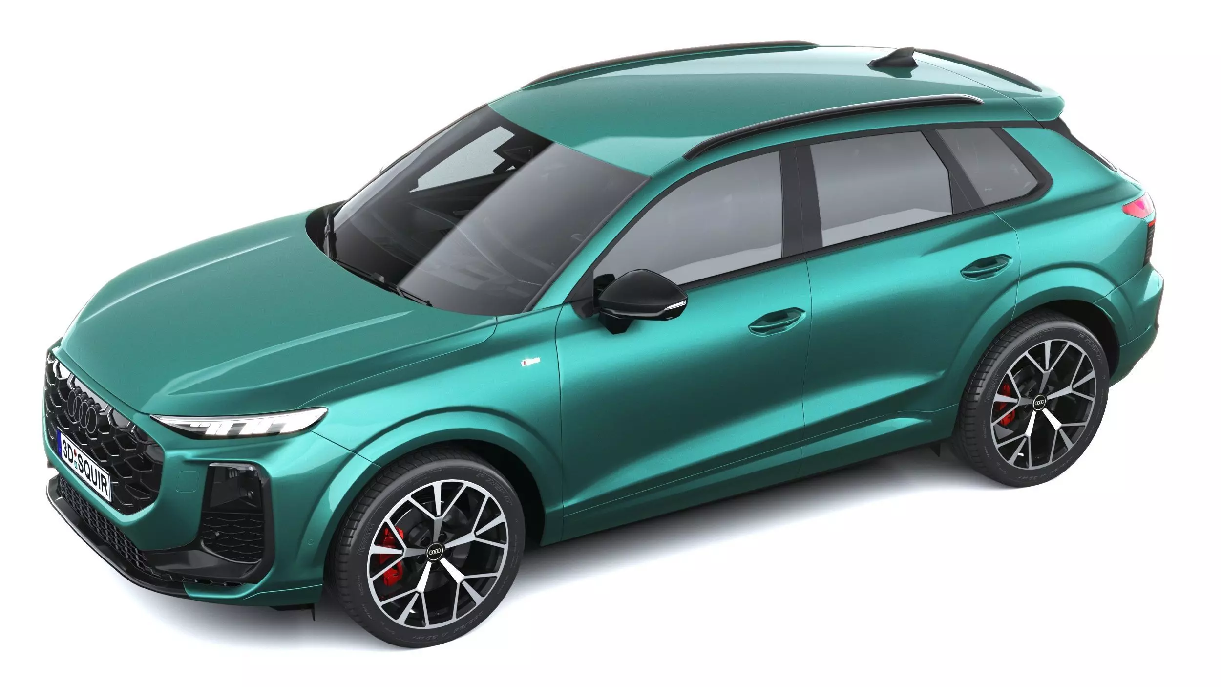 Audi Q3 S-Line 2026 with interior Low-poly 3D model_7