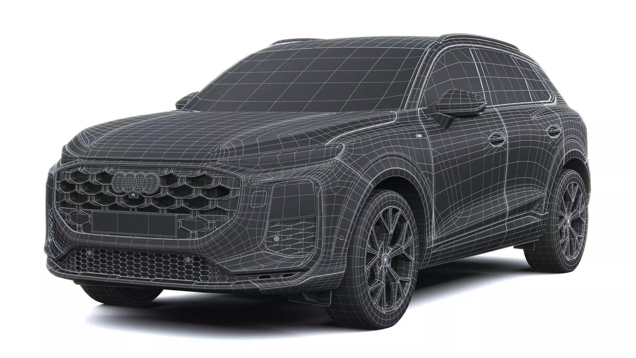Audi Q3 S-Line 2026 with interior Low-poly 3D model_39