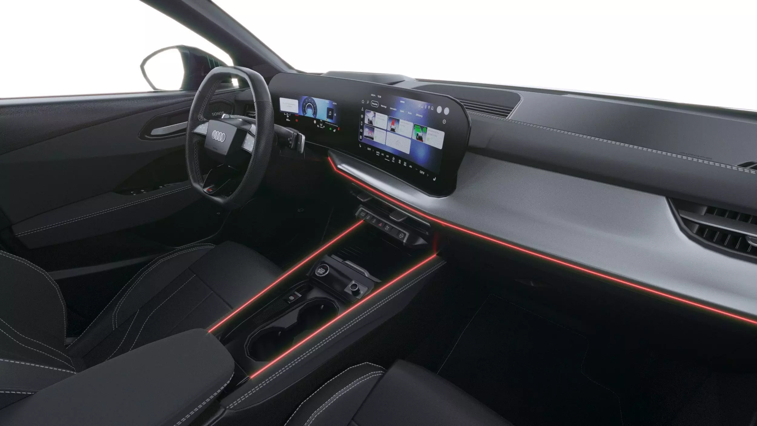 Audi Q3 S-Line 2026 with interior Low-poly 3D model_26