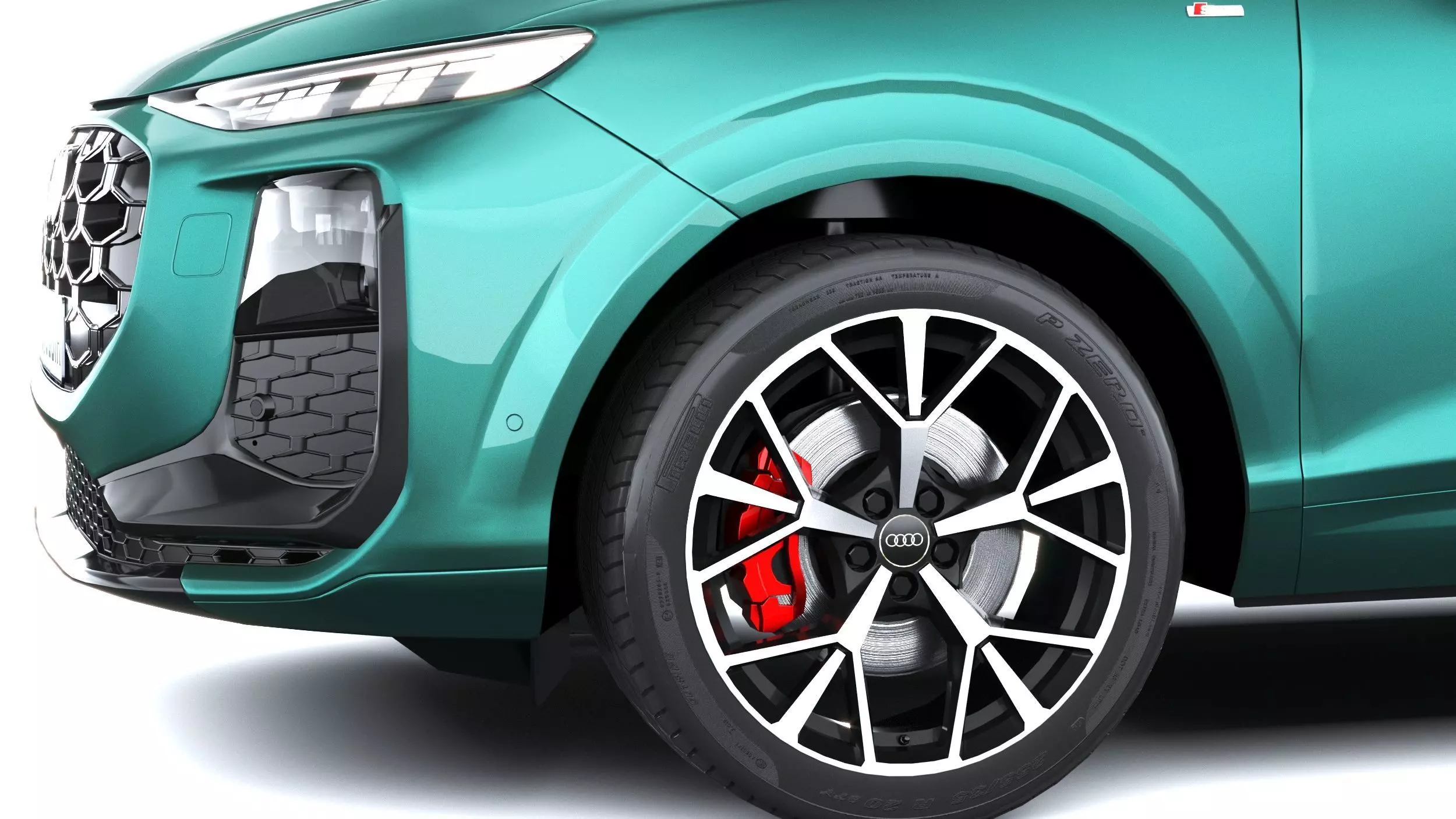 Audi Q3 S-Line 2026 with interior Low-poly 3D model_3