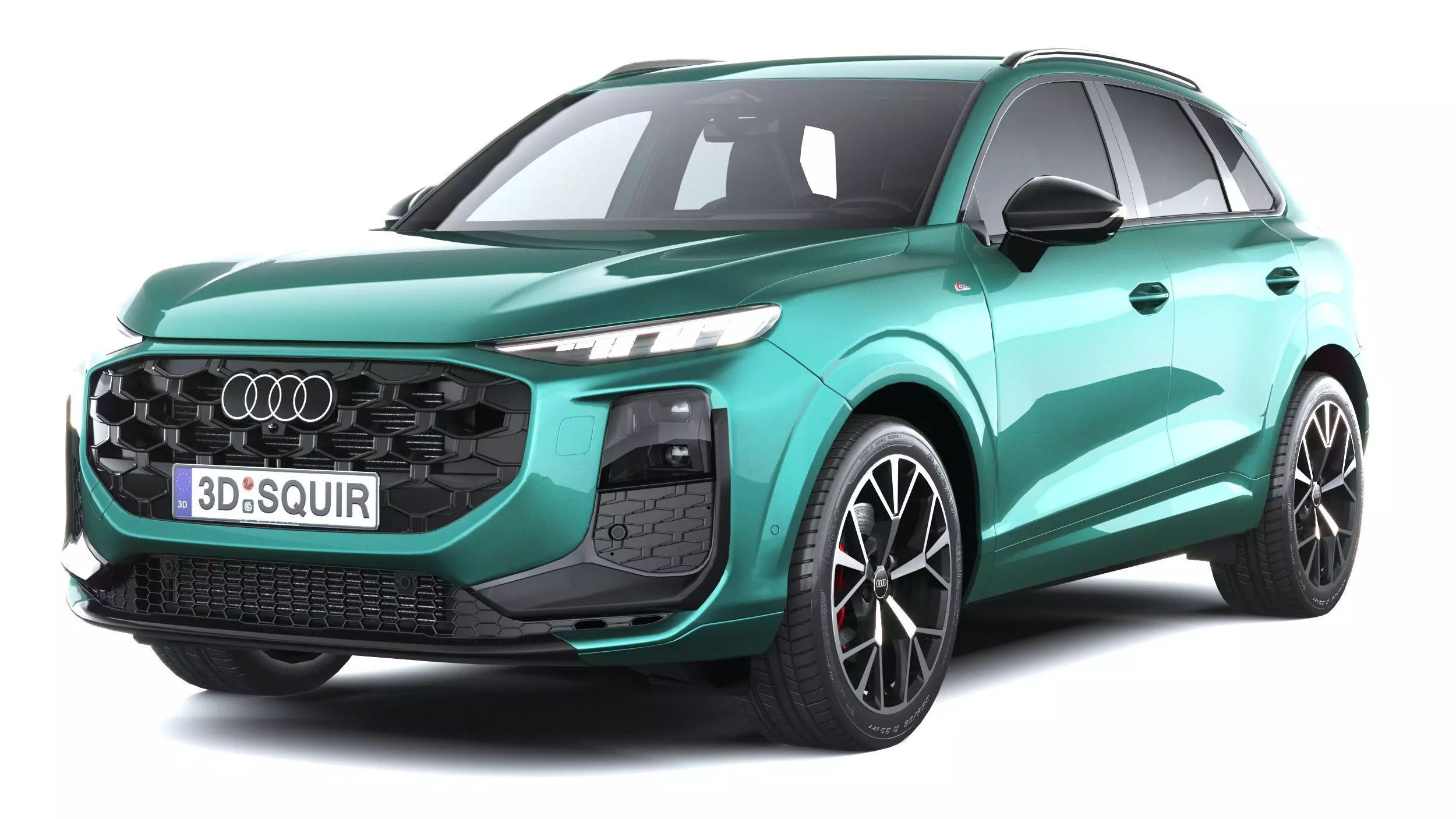 Audi Q3 S-Line 2026 with interior Low-poly 3D model_2