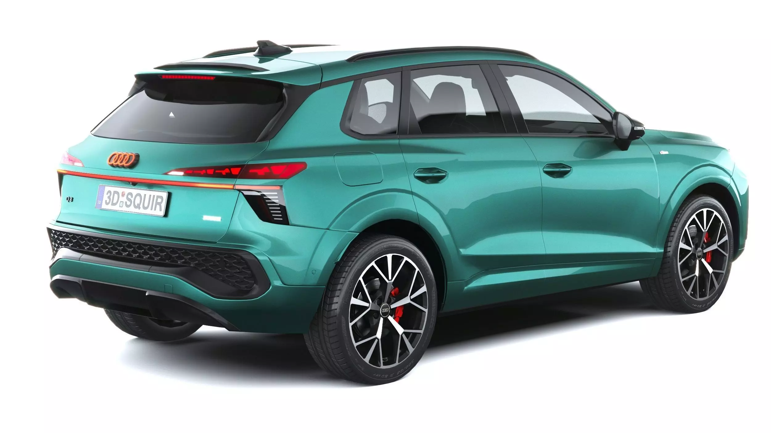 Audi Q3 S-Line 2026 with interior Low-poly 3D model_17