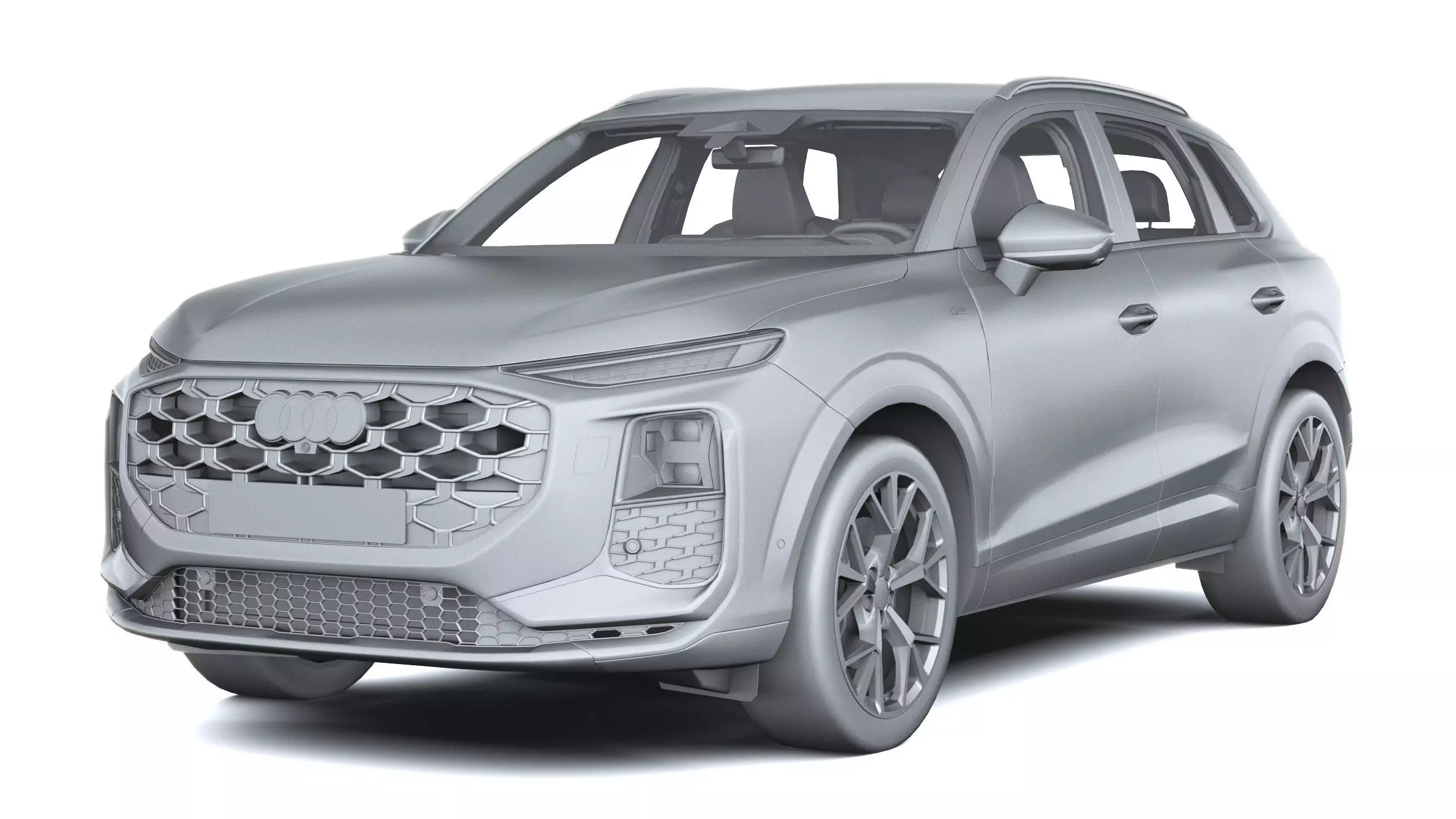 Audi Q3 S-Line 2026 with interior Low-poly 3D model_20