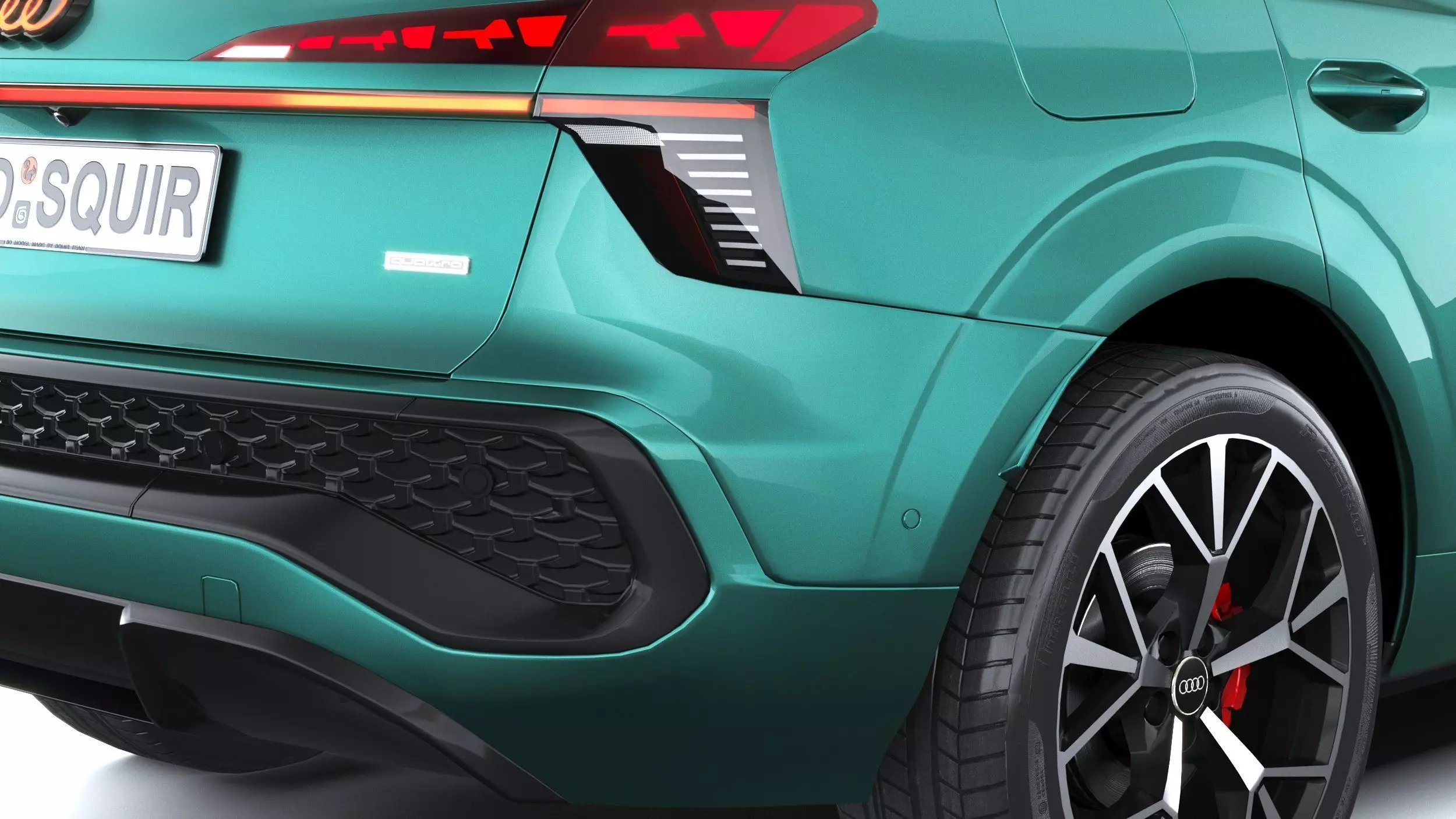 Audi Q3 S-Line 2026 with interior Low-poly 3D model_18