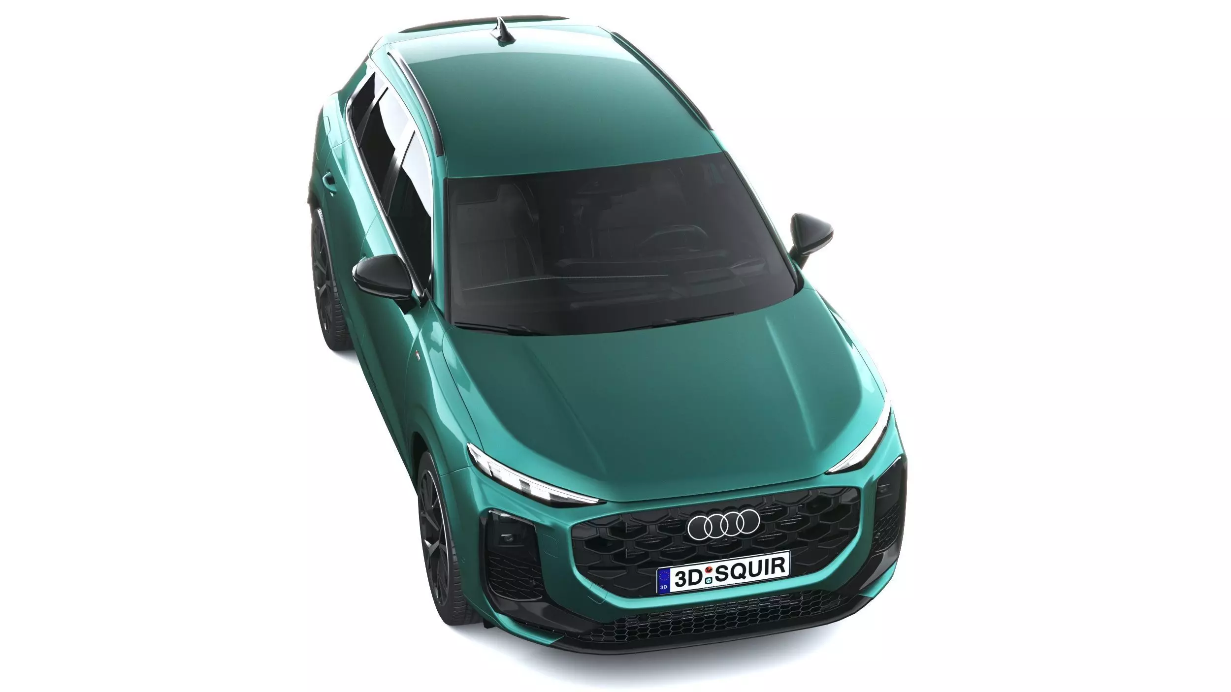 Audi Q3 S-Line 2026 with interior Low-poly 3D model_12