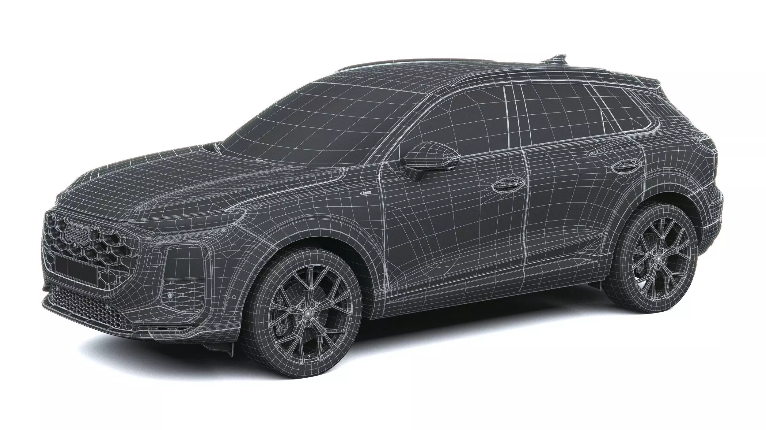 Audi Q3 S-Line 2026 with interior Low-poly 3D model_38