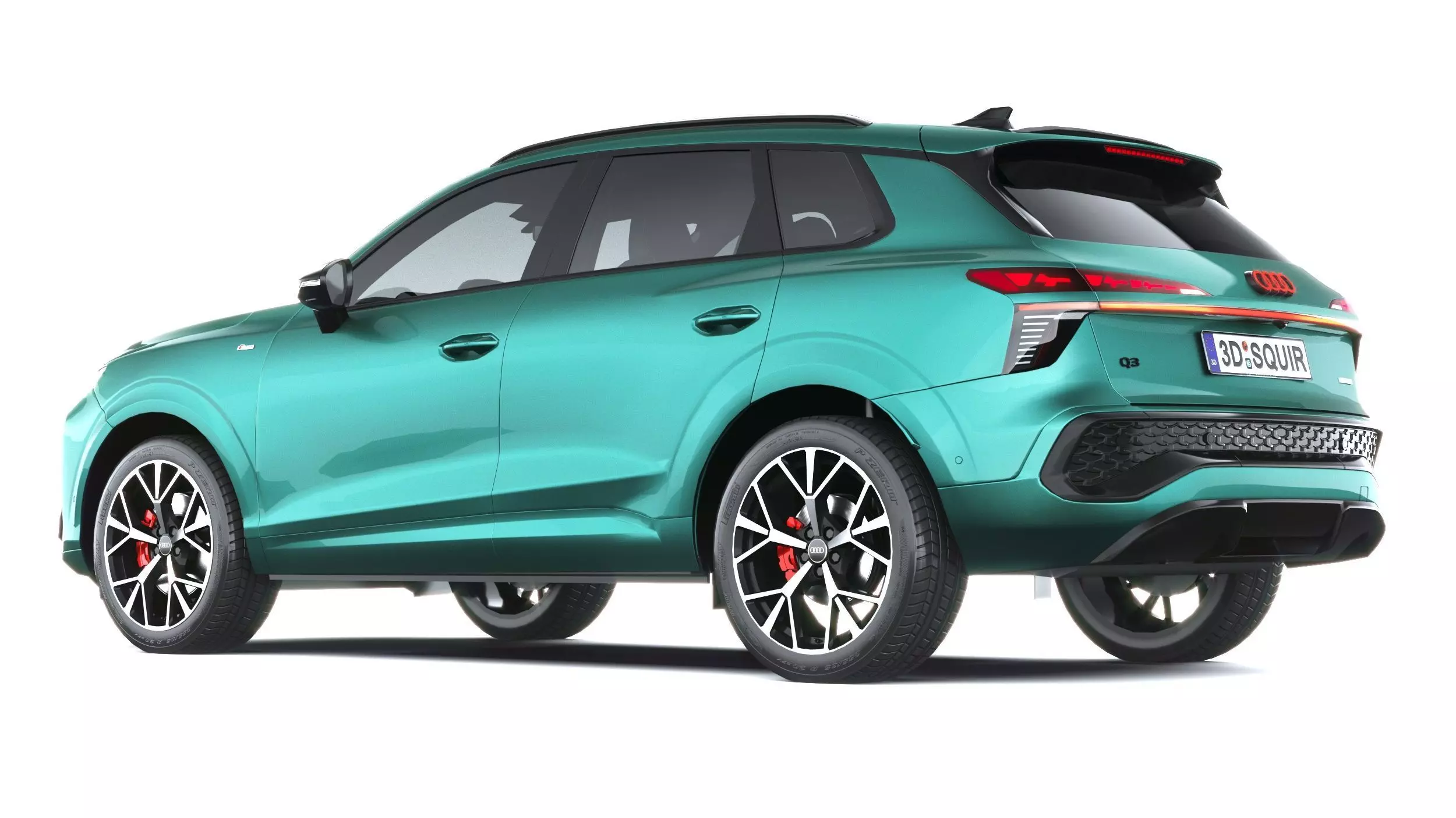 Audi Q3 S-Line 2026 with interior Low-poly 3D model_5