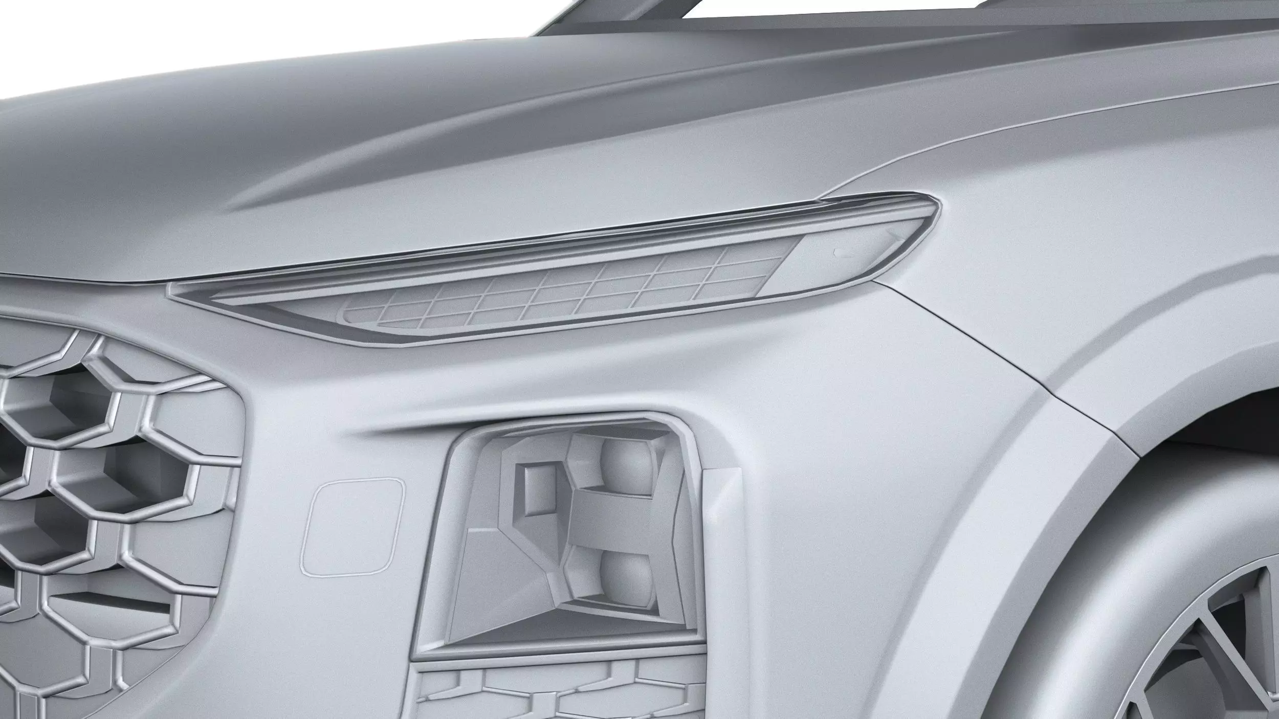 Audi Q3 S-Line 2026 with interior Low-poly 3D model_23