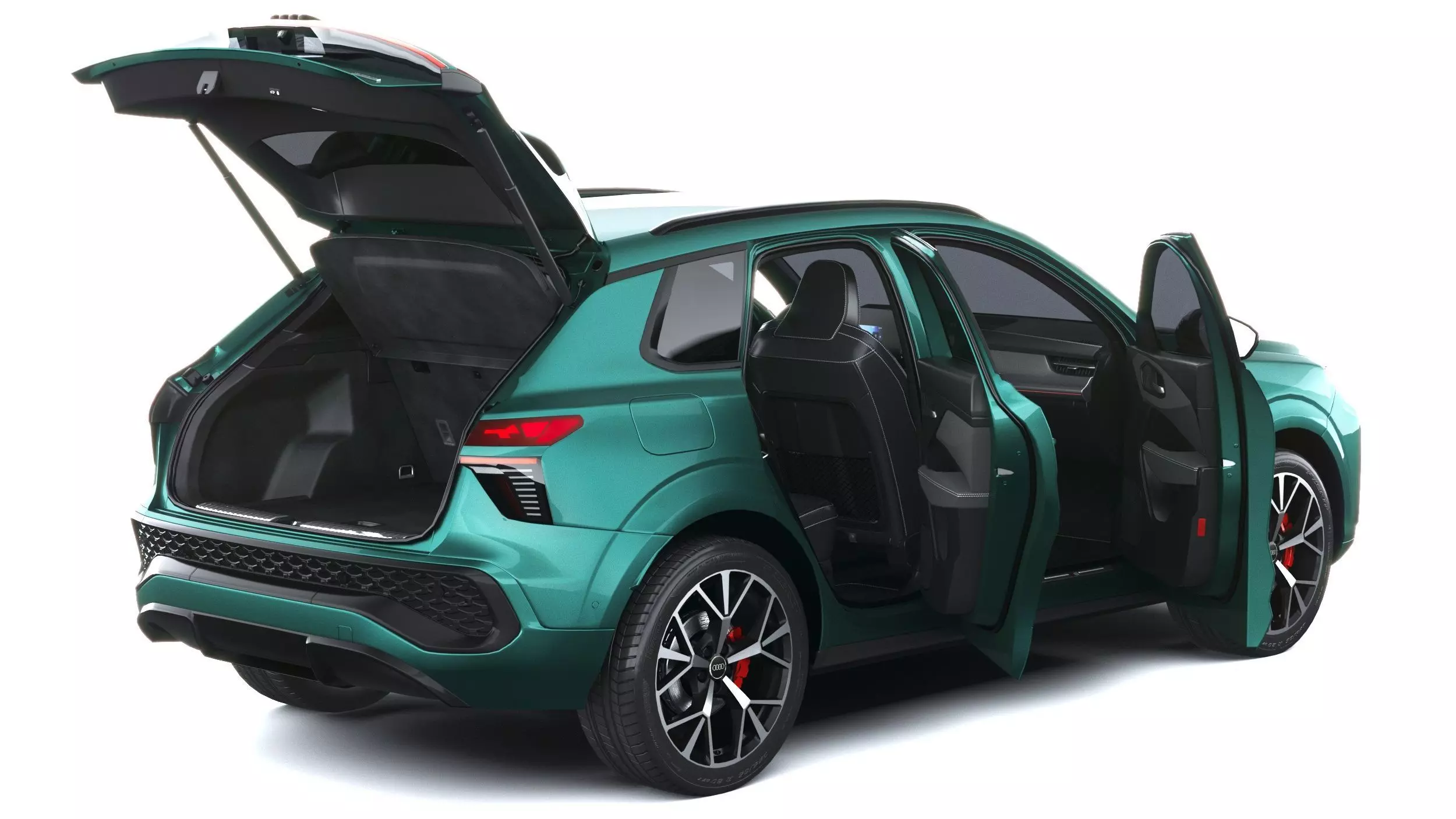 Audi Q3 S-Line 2026 with interior Low-poly 3D model_36