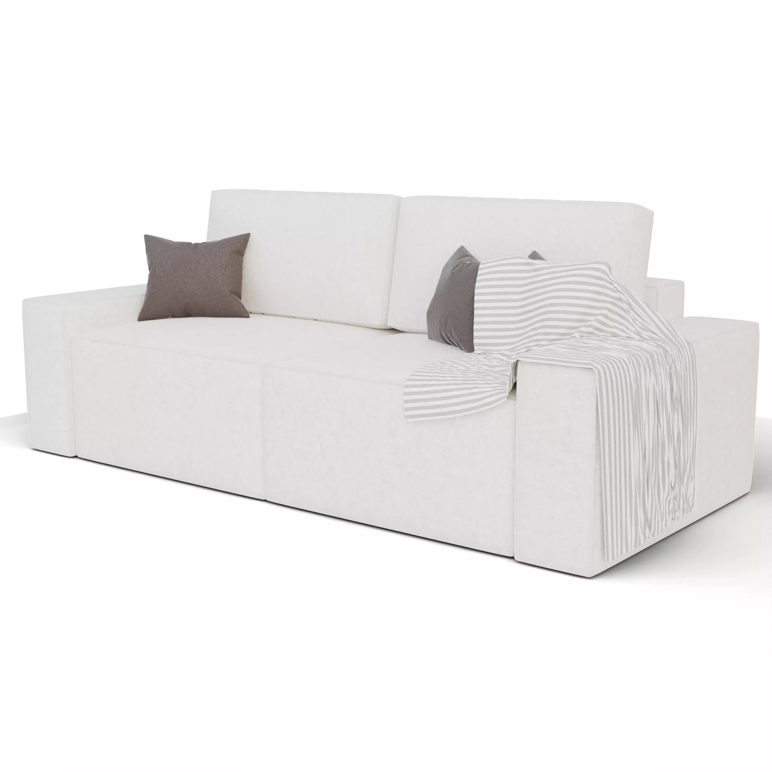Modern 3 Seater Sofa 3D model_2