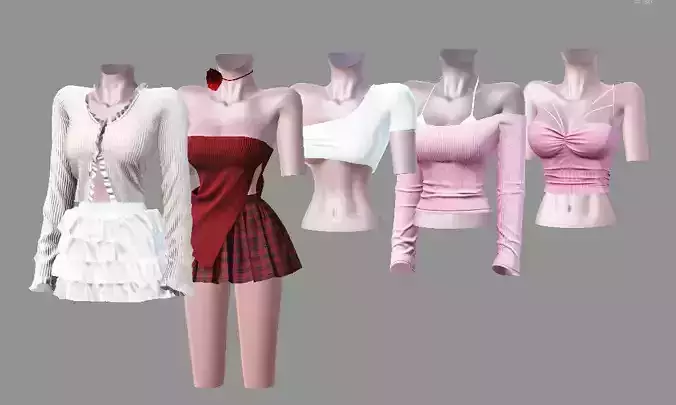 Zepeto Dress and Tops Bundle