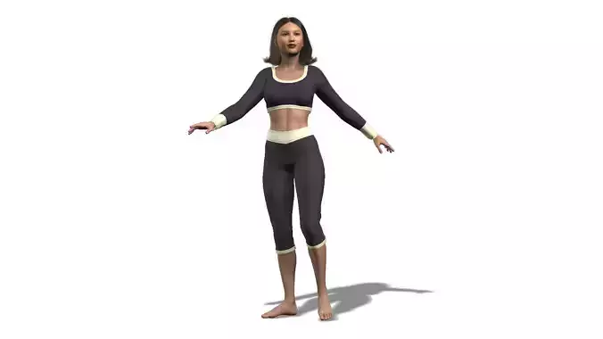 Realistic 3D Woman Character