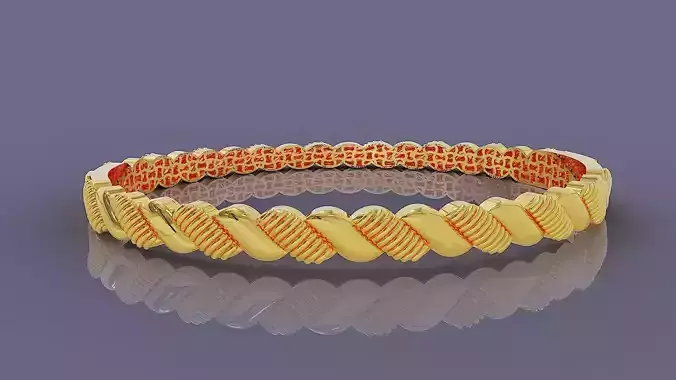 Elegant gold rope bracelet 
