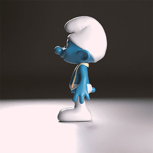 Tailor smurf figurine 3D print model