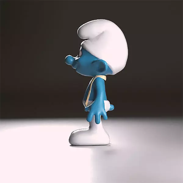 Tailor smurf figurine 3D print model_0