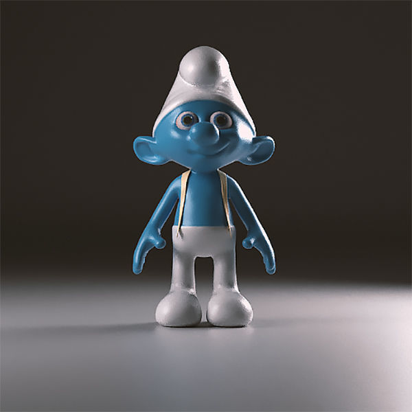 Tailor smurf figurine 3D print model_1