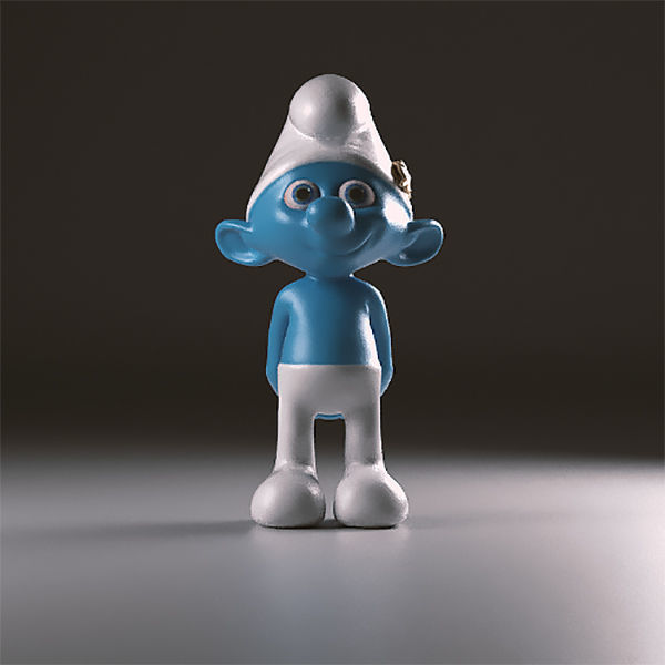 Tracker smurf figurine 3D print model_2