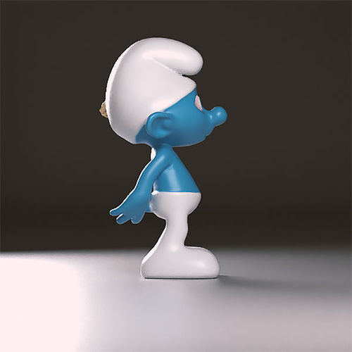 Tracker smurf figurine 3D print model