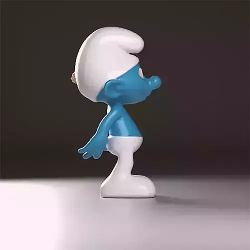 Tracker smurf figurine