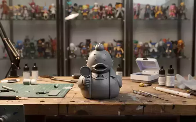 Rubber Duck - The Adventures of Tintin - 3D print 3D print model