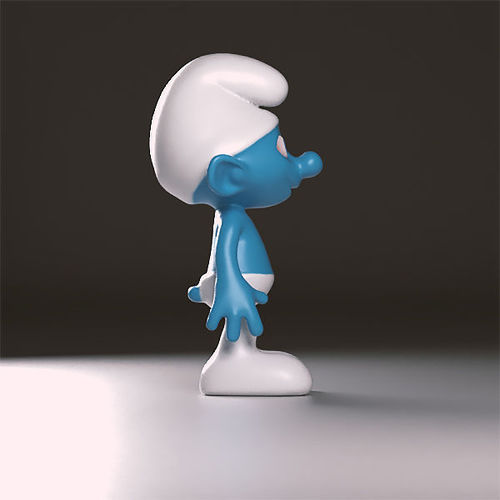 Vanity smurf figurine 3D print model