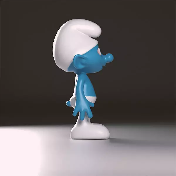 Vanity smurf figurine 3D print model