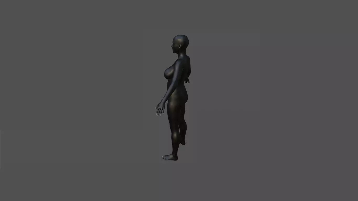 Female Body 45 3D model_2