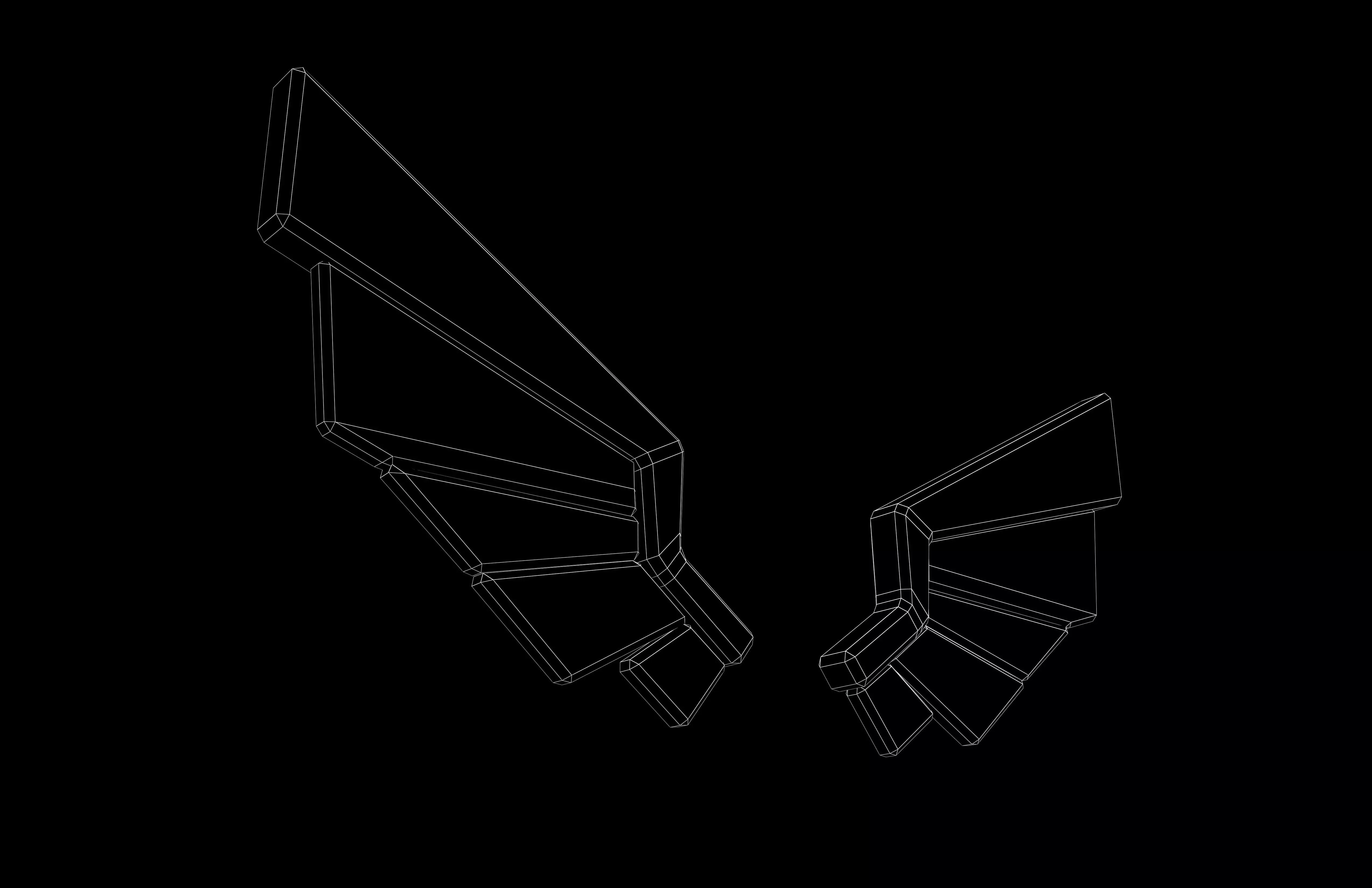 Low Poly Wings v8 001 Low-poly 3D model_7