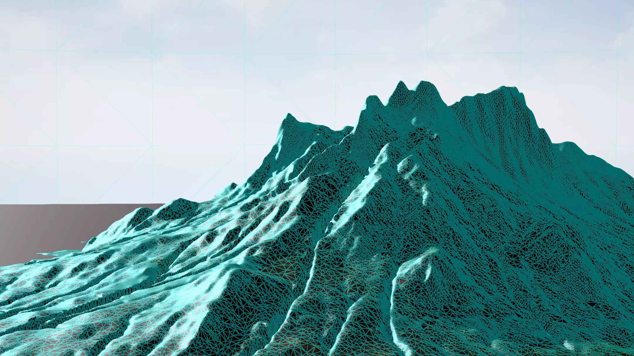 Highly detailed mountain environment asset Low-poly 3D model_15