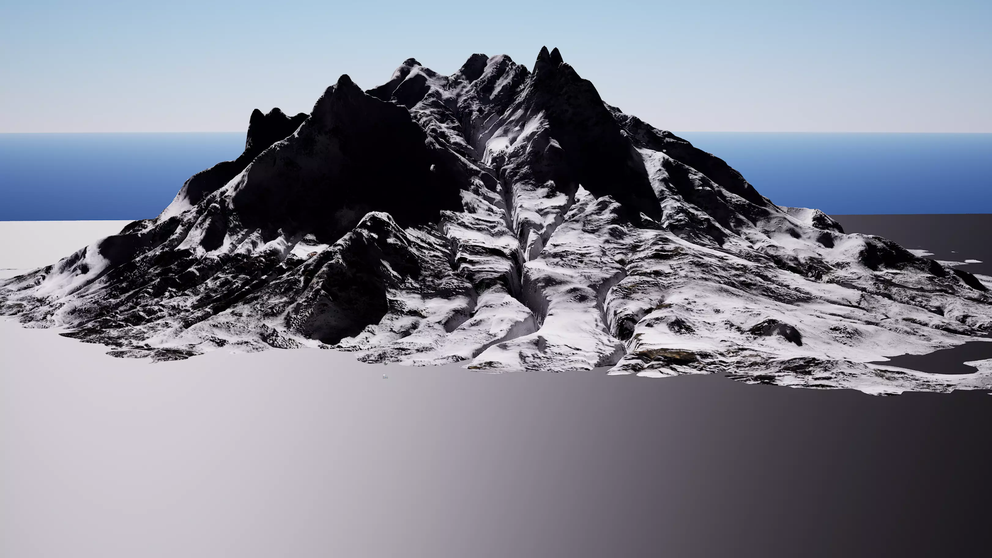 Highly detailed mountain environment asset Low-poly 3D model_8