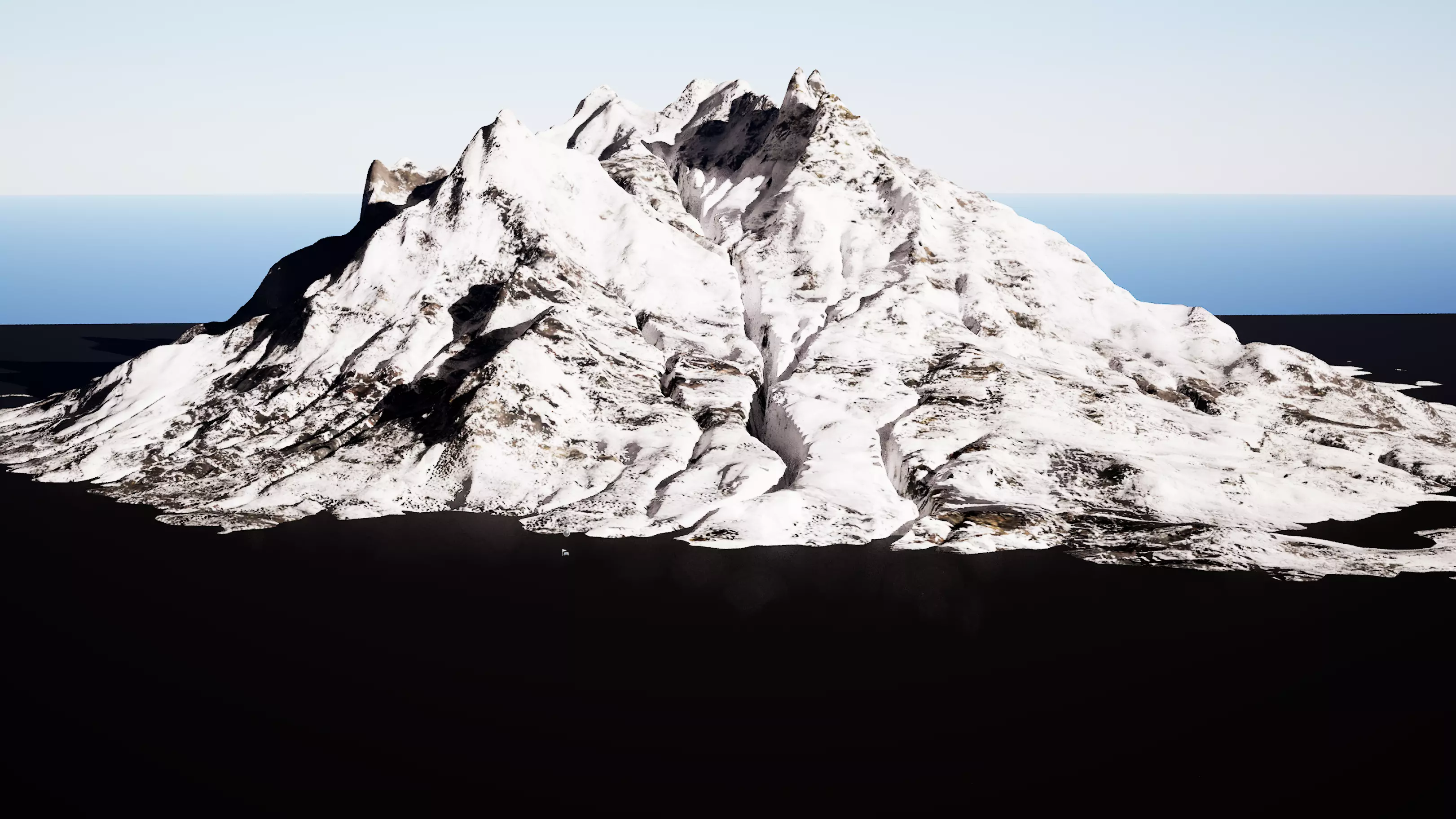 Highly detailed mountain environment asset Low-poly 3D model_4