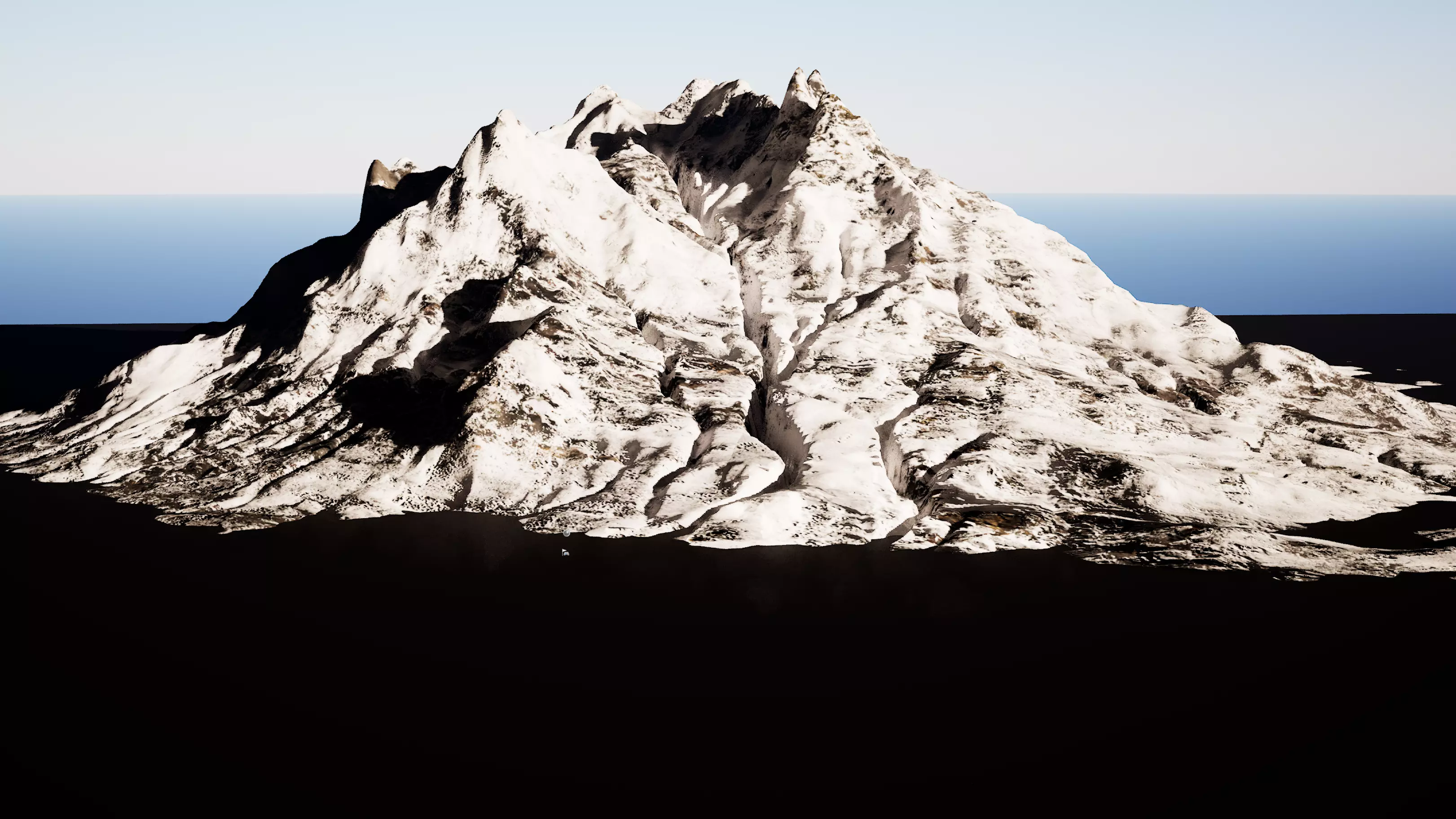 Highly detailed mountain environment asset Low-poly 3D model_6