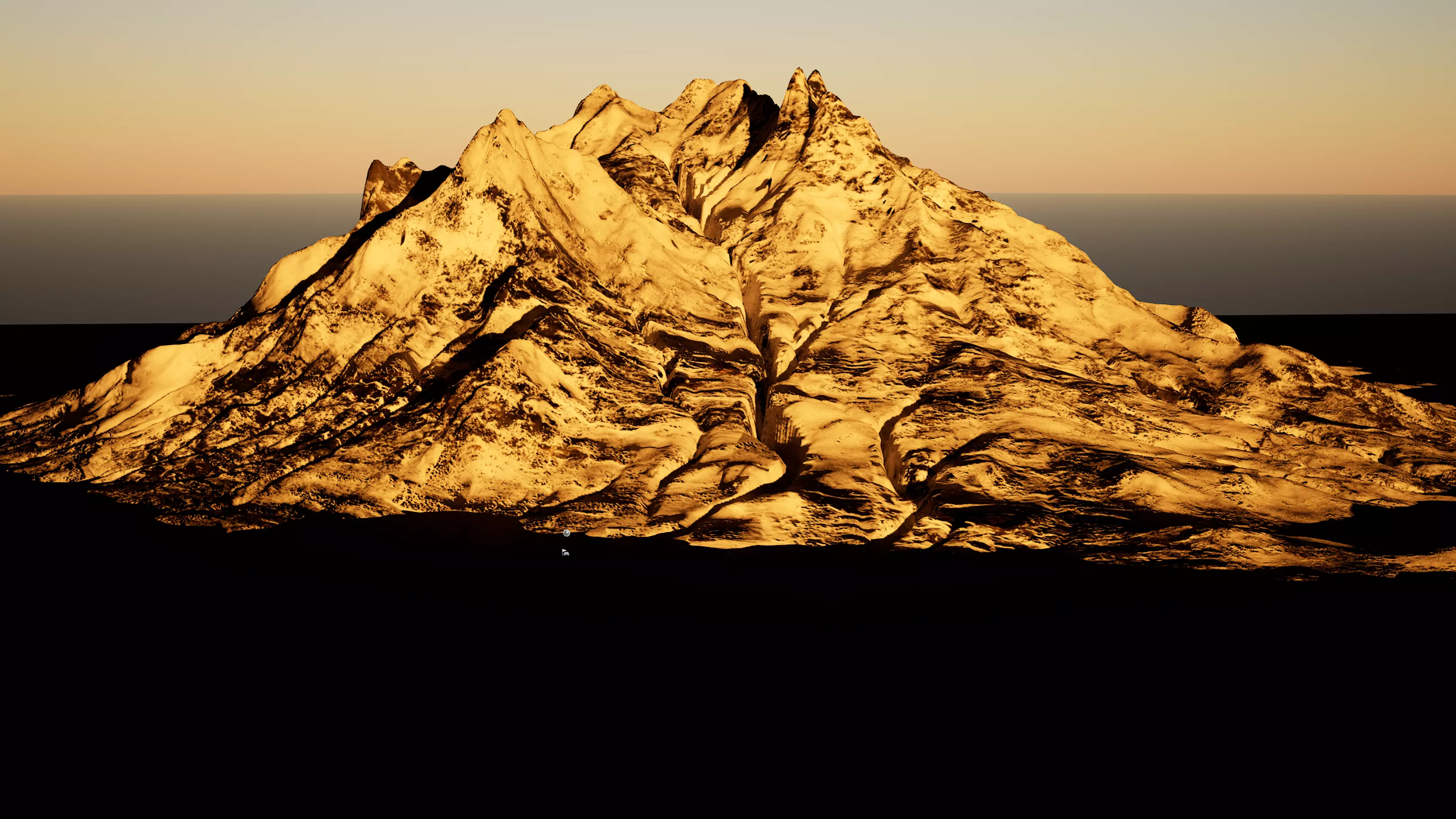 Highly detailed mountain environment asset Low-poly 3D model_7