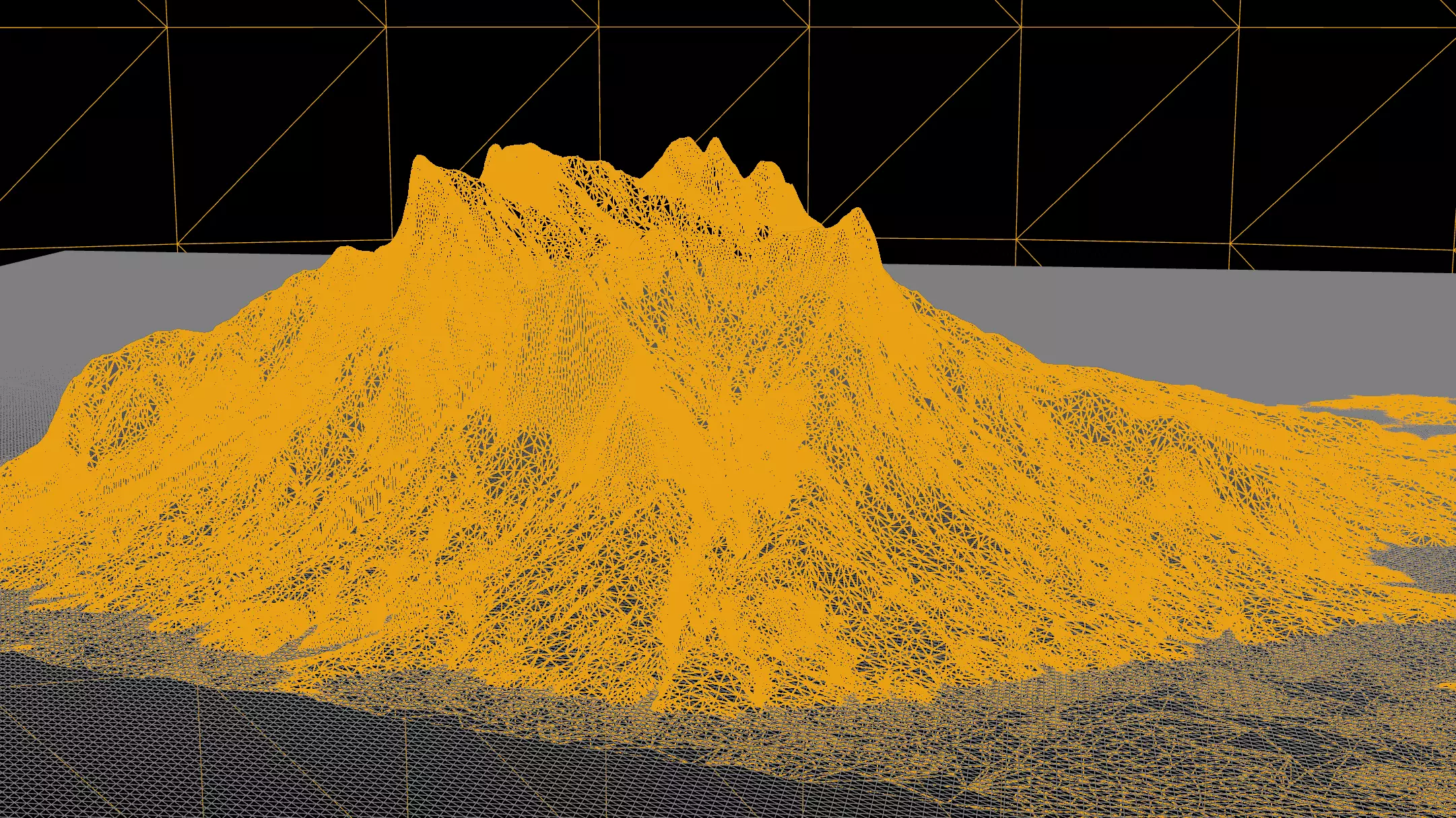 Highly detailed mountain environment asset Low-poly 3D model_13
