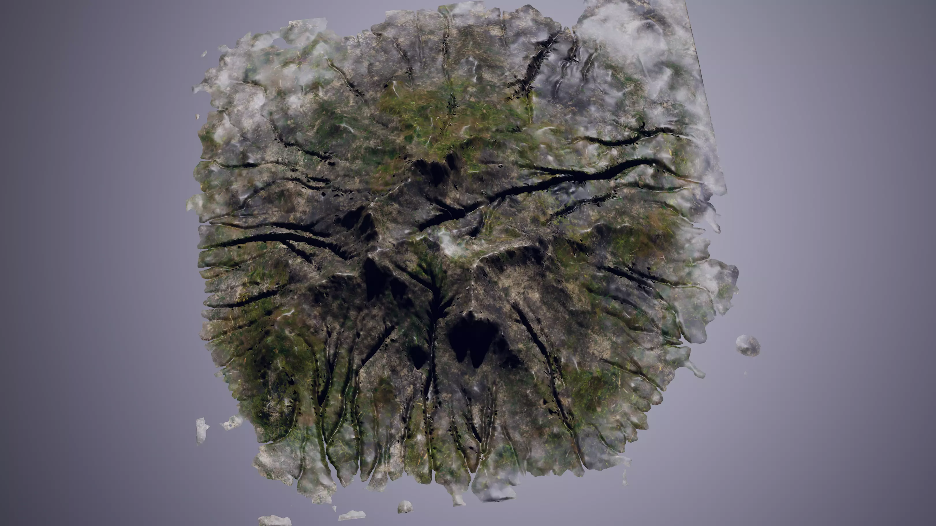 Highly detailed mountain environment asset Low-poly 3D model_11