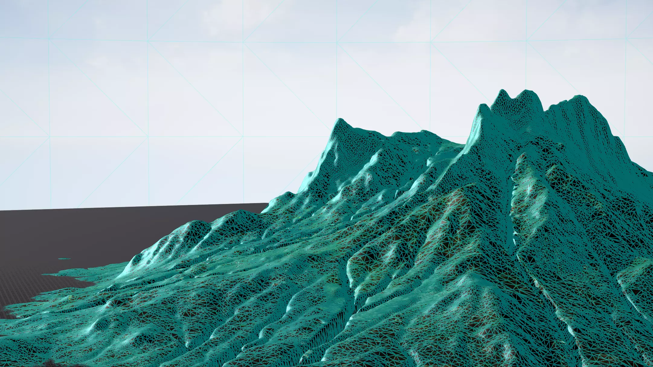 Highly detailed mountain environment asset Low-poly 3D model_14