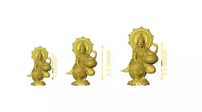 DEVINE LAKSHMI NECKLACE COLLECTION IN 3 SIZE 