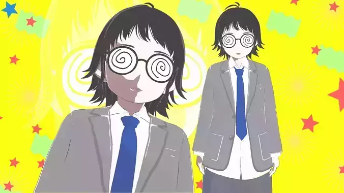 Anime - Otaku Professor Fully Rigged