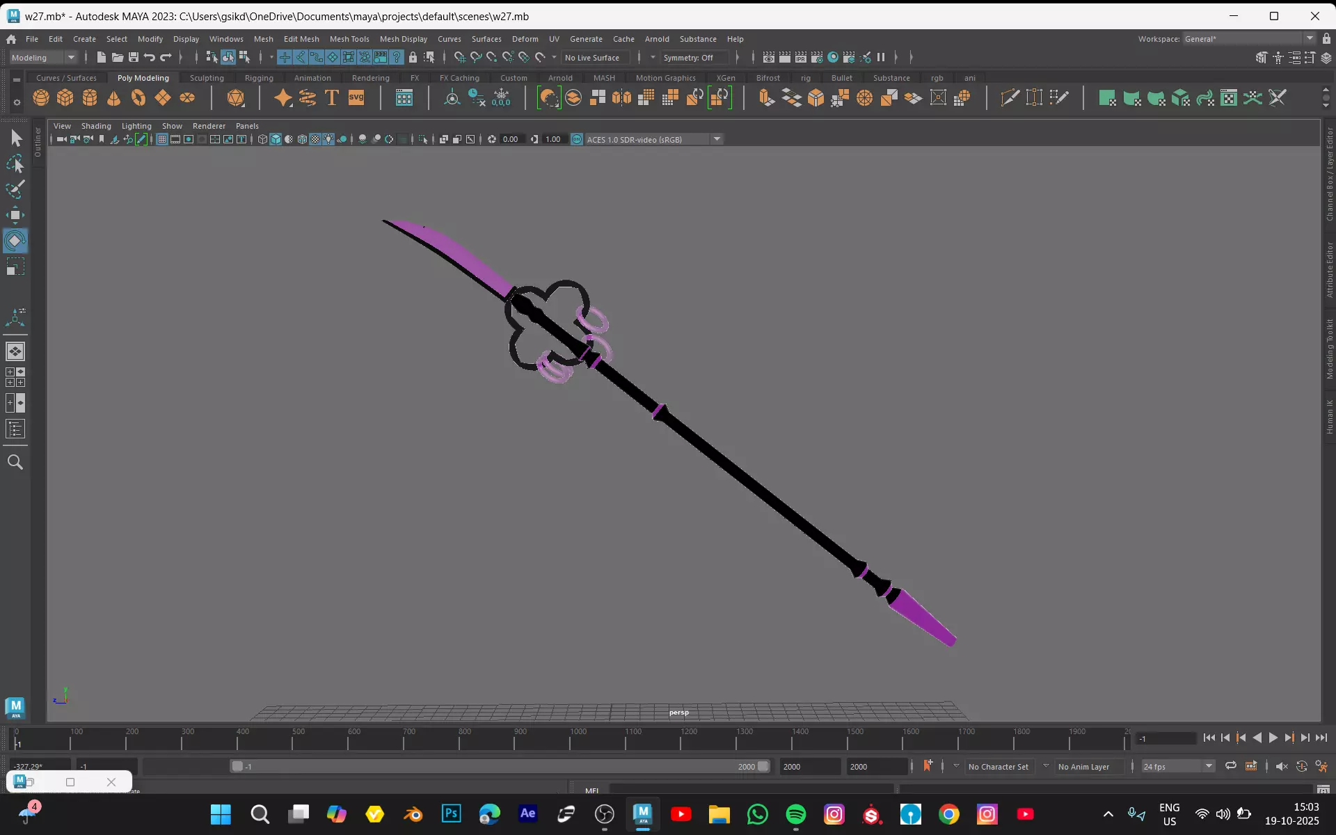 SWORD MODEL Low-poly 3D model_7