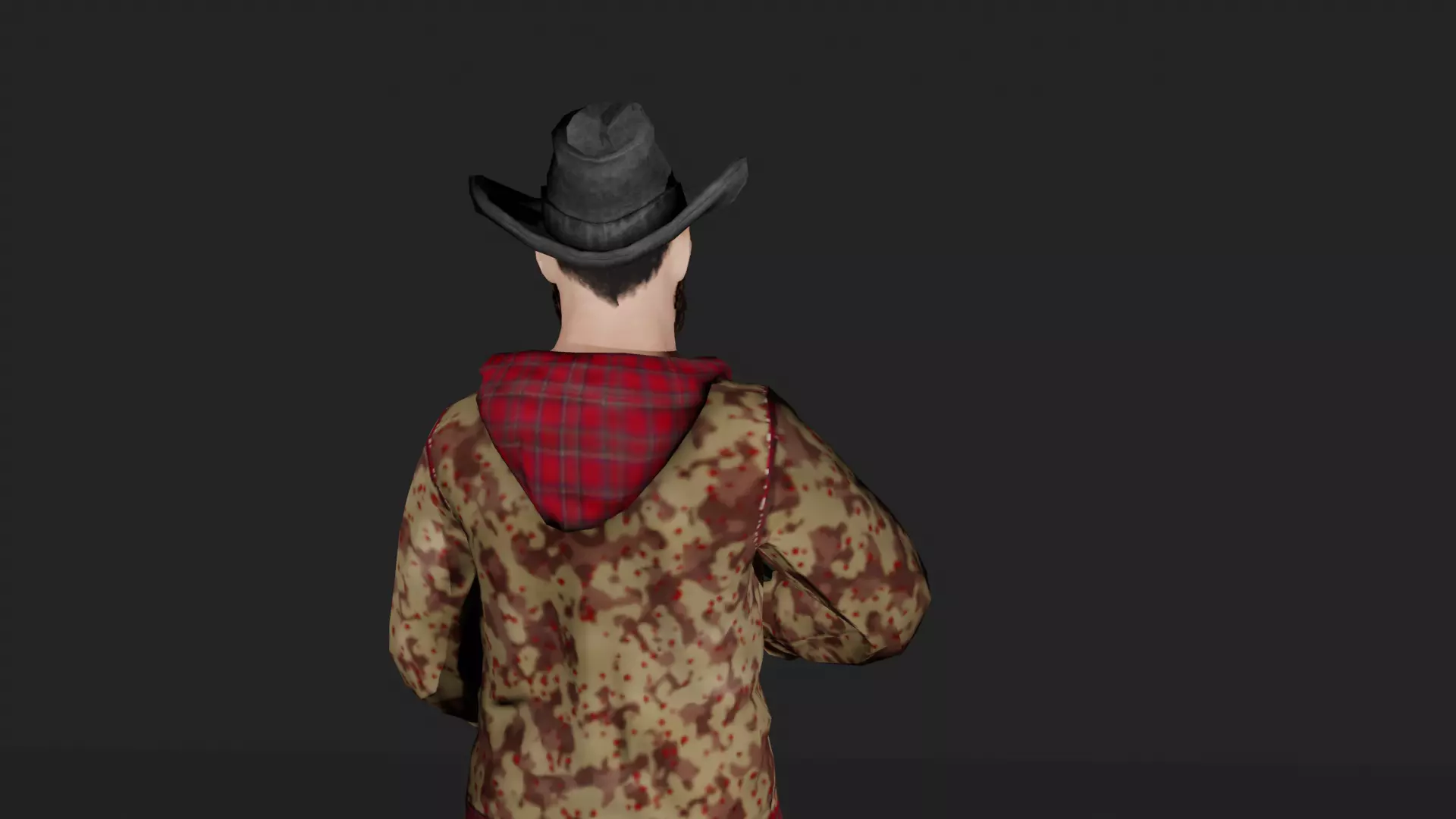 The Hunter Character Humanoid Rigged 3D Model 3D model_11