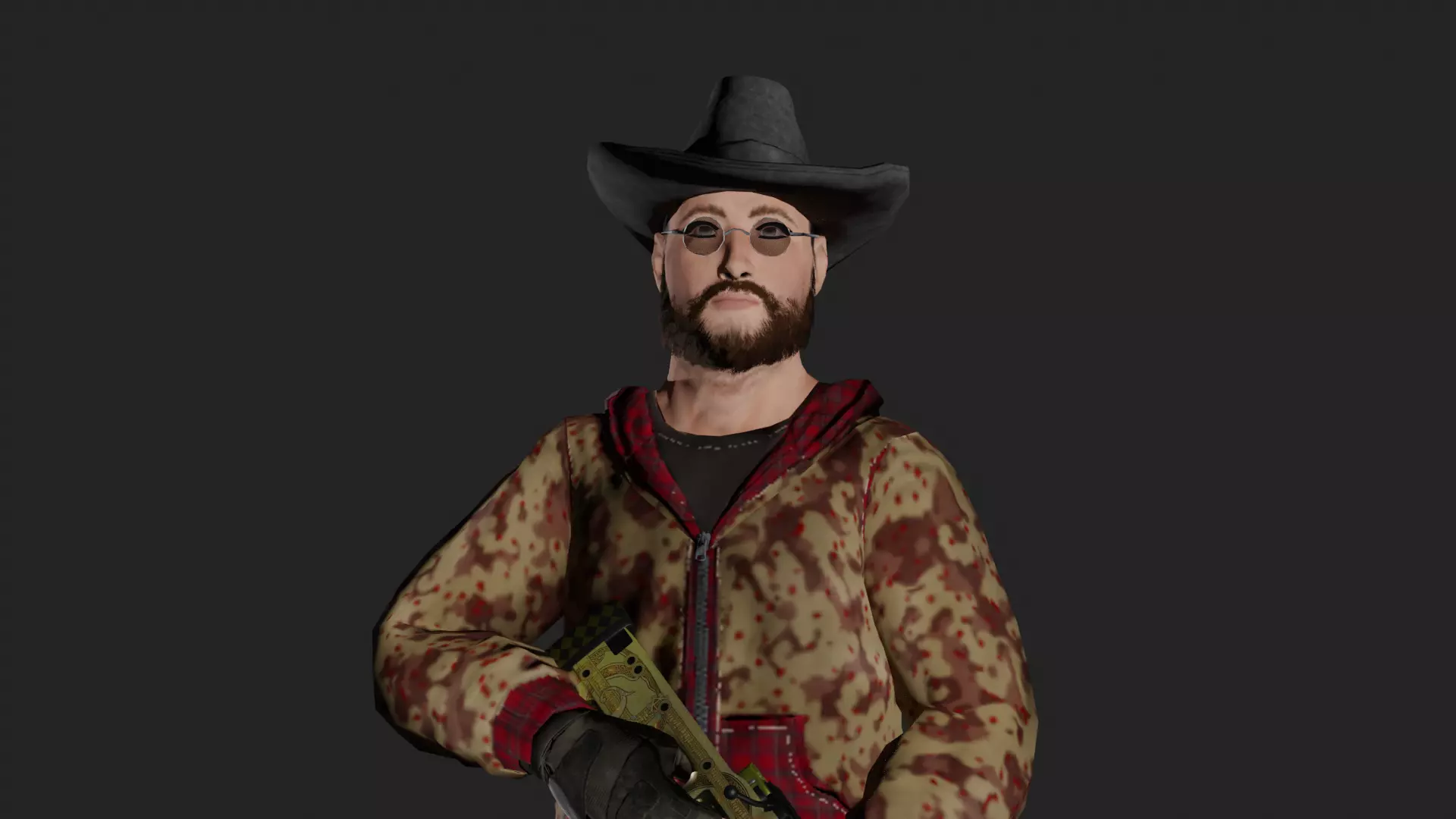 The Hunter Character Humanoid Rigged 3D Model 3D model_6