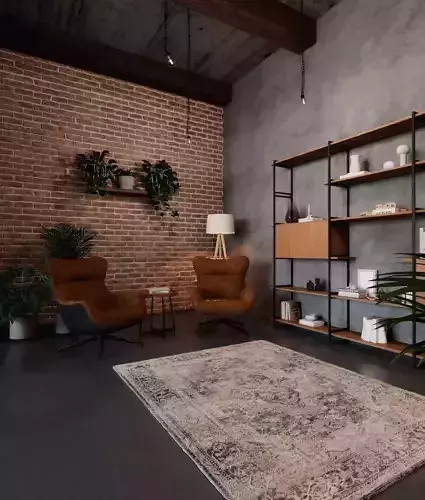 Interior Living Room Scene 01 3D model 3