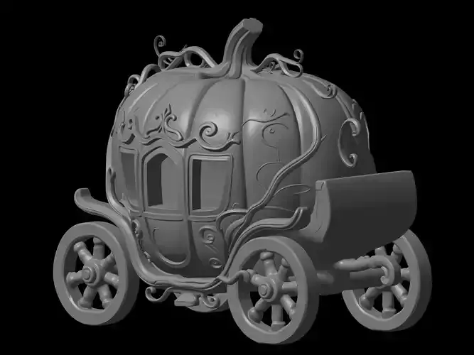 hallowen pumpkin carriage model