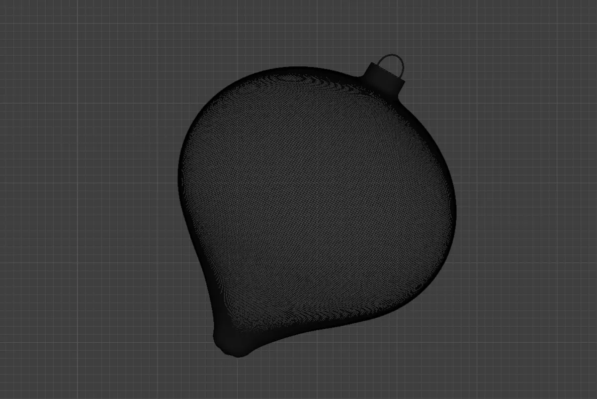 Christmas Ornaments Blue BLEND STL Low-poly 3D model_13