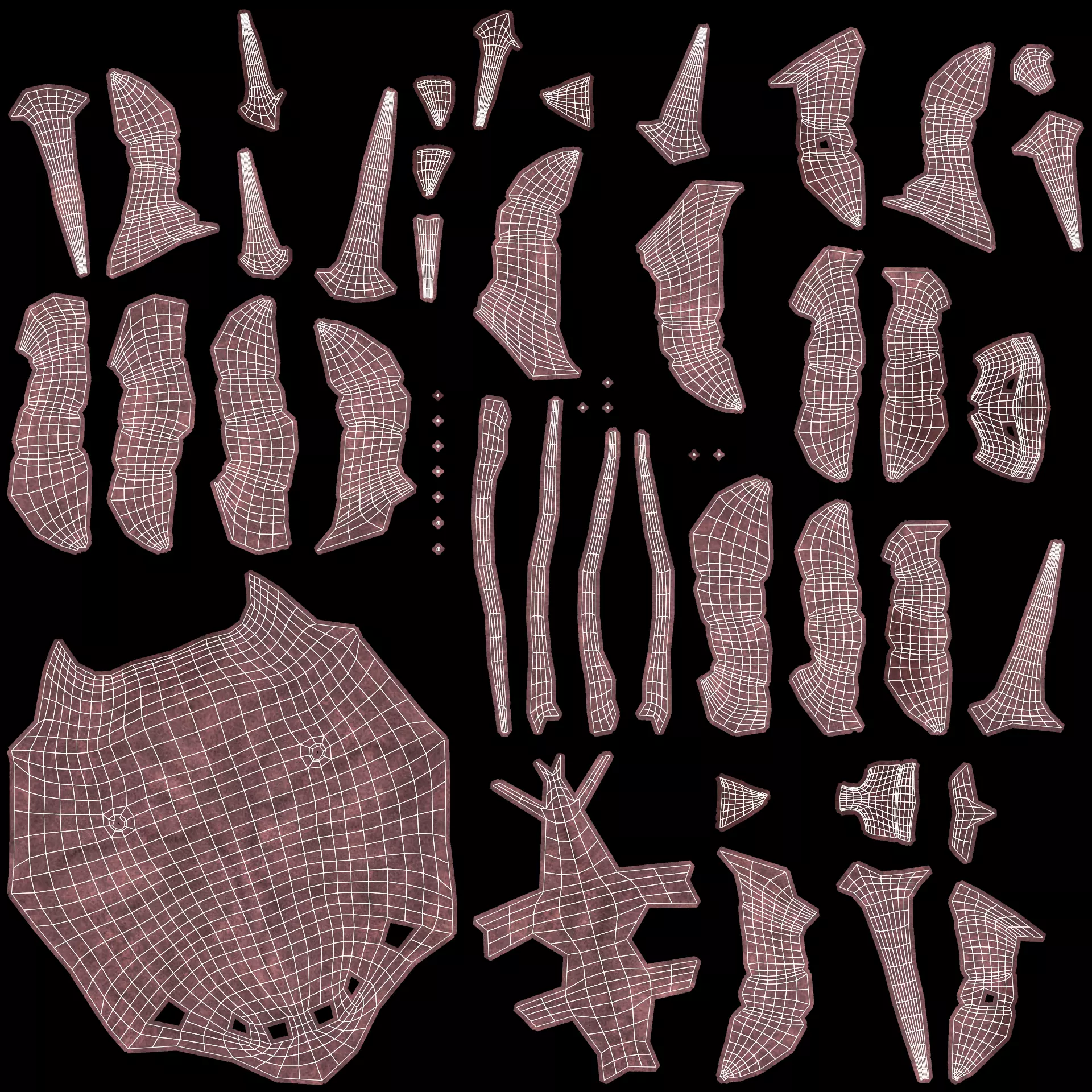 Scabies Mite Low-poly 3D model_7