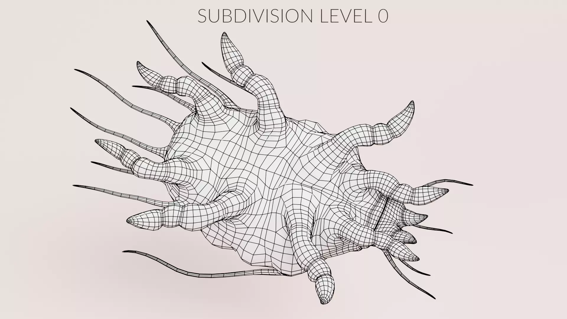 Scabies Mite Low-poly 3D model_11